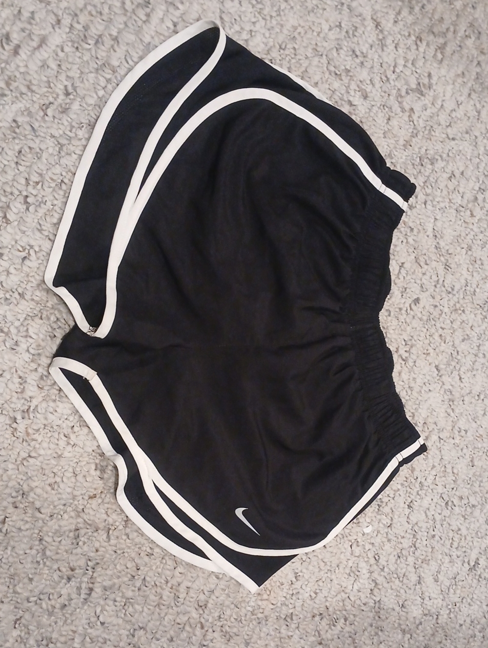 Nike Black Athletic Shorts with White Trim